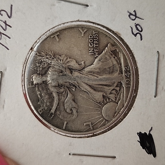 1942 P Walking Liberty Half Dollar - Picture 2 of 6
